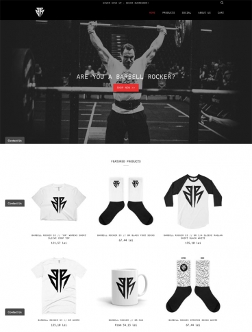 eCommerce website: Barbell Rocker