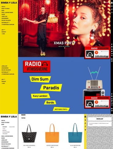 eCommerce website: Bimba Y Lola