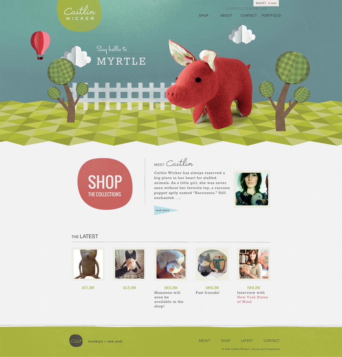 eCommerce website: Caitlin Wicker