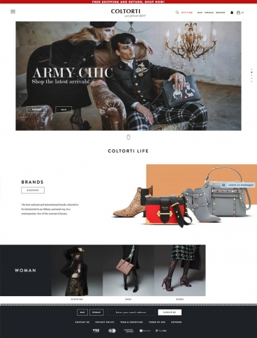 eCommerce website: Coltorti Boutique
