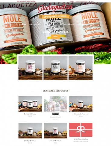 eCommerce website: Guelaguetza