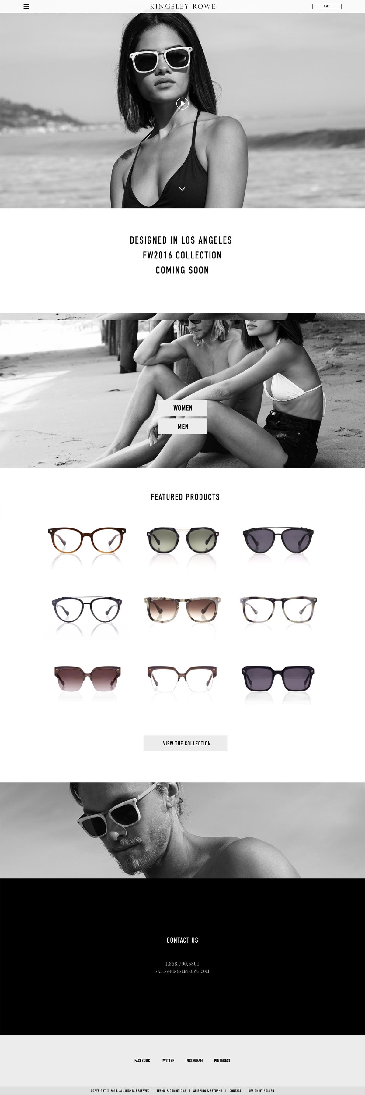 eCommerce website: Kingsley Rowe