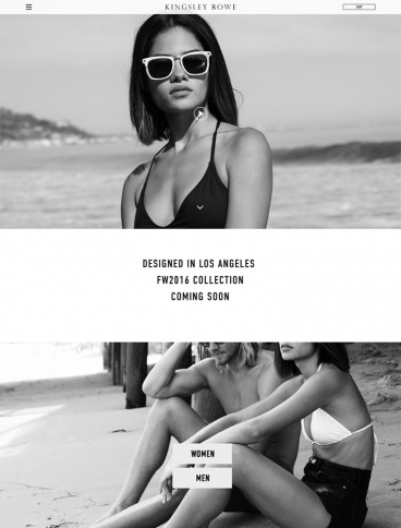 eCommerce website: Kingsley Rowe