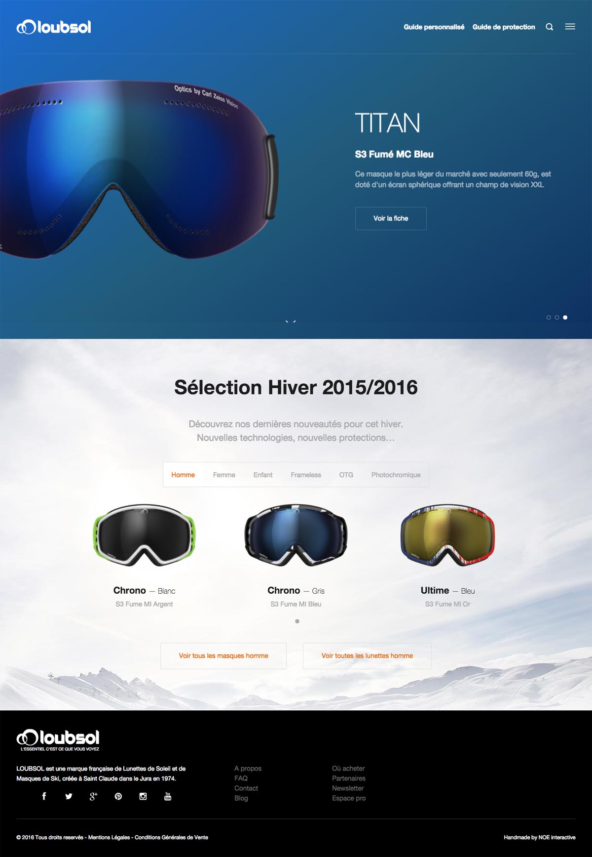 eCommerce website: Loubsol