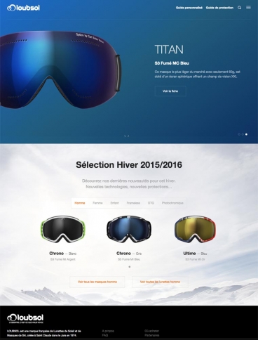 eCommerce website: Loubsol