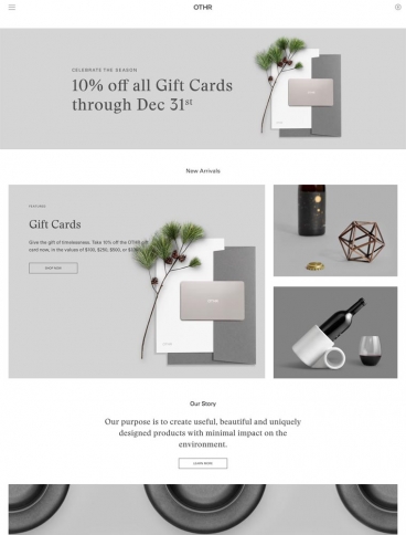 eCommerce website: OTHR