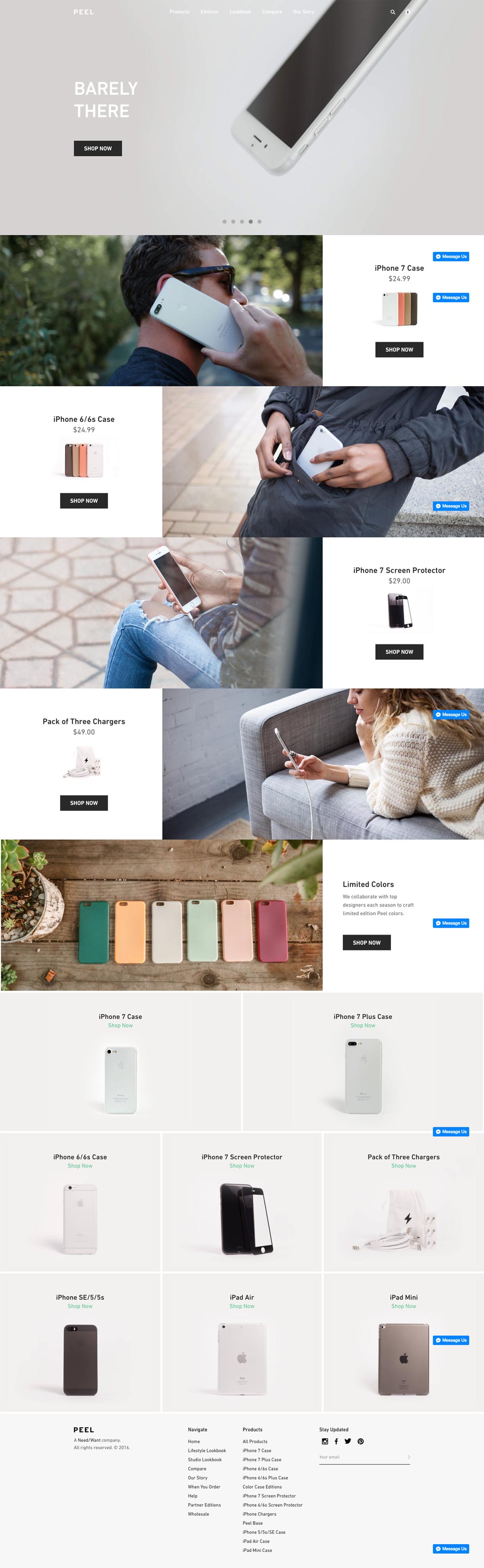 eCommerce website: Peel