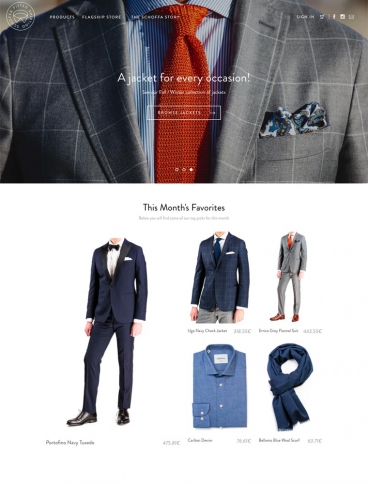 eCommerce website: Schoffa