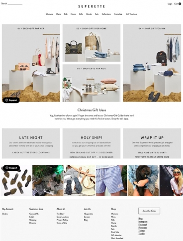 eCommerce website: Superette