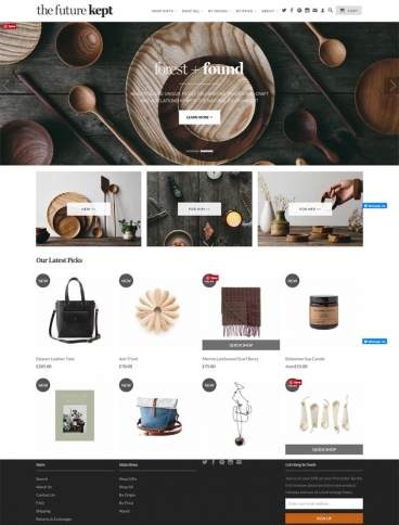 eCommerce website: The Future Kept