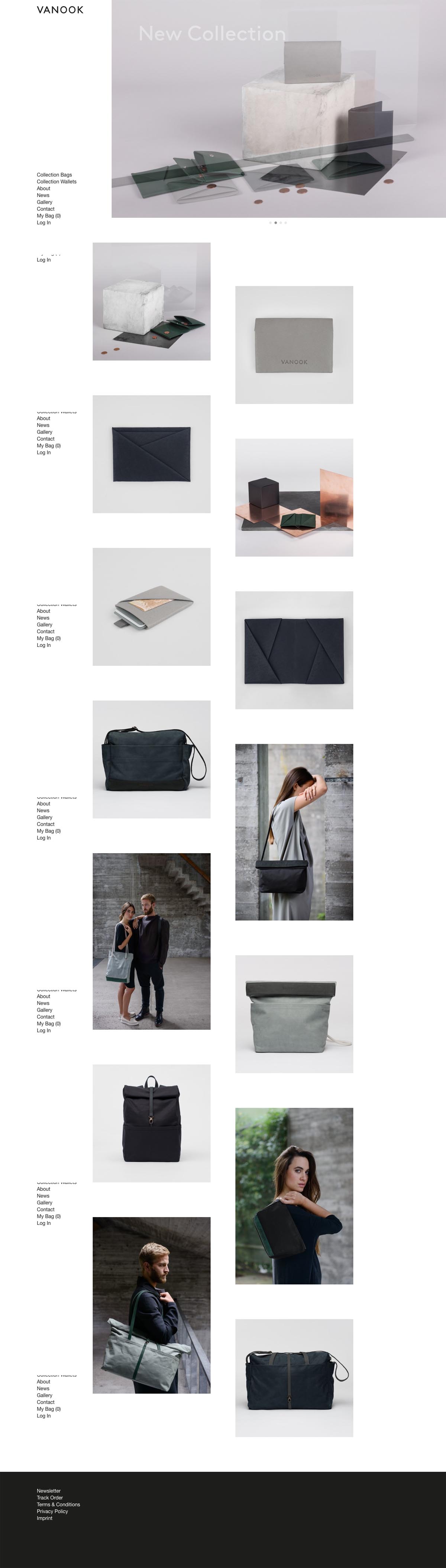 eCommerce website: VANOOK