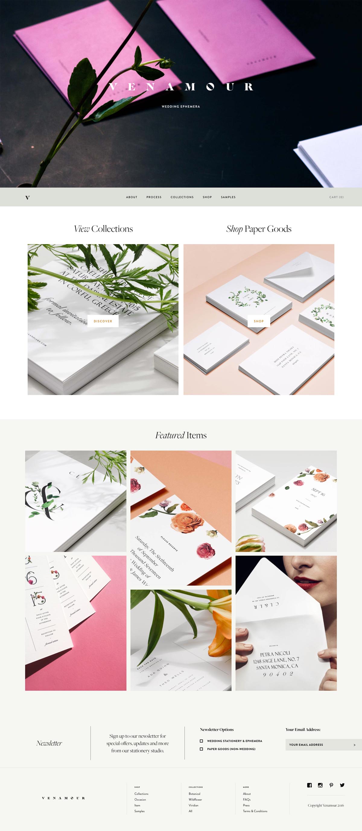 eCommerce website: Venamour