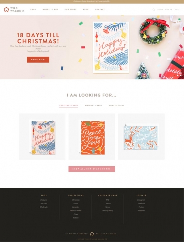 eCommerce website: Wild Wagon Co