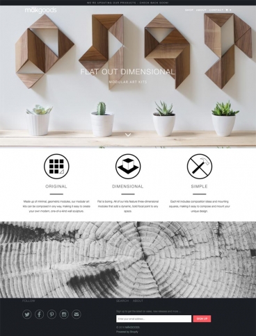 eCommerce website: mākgoods