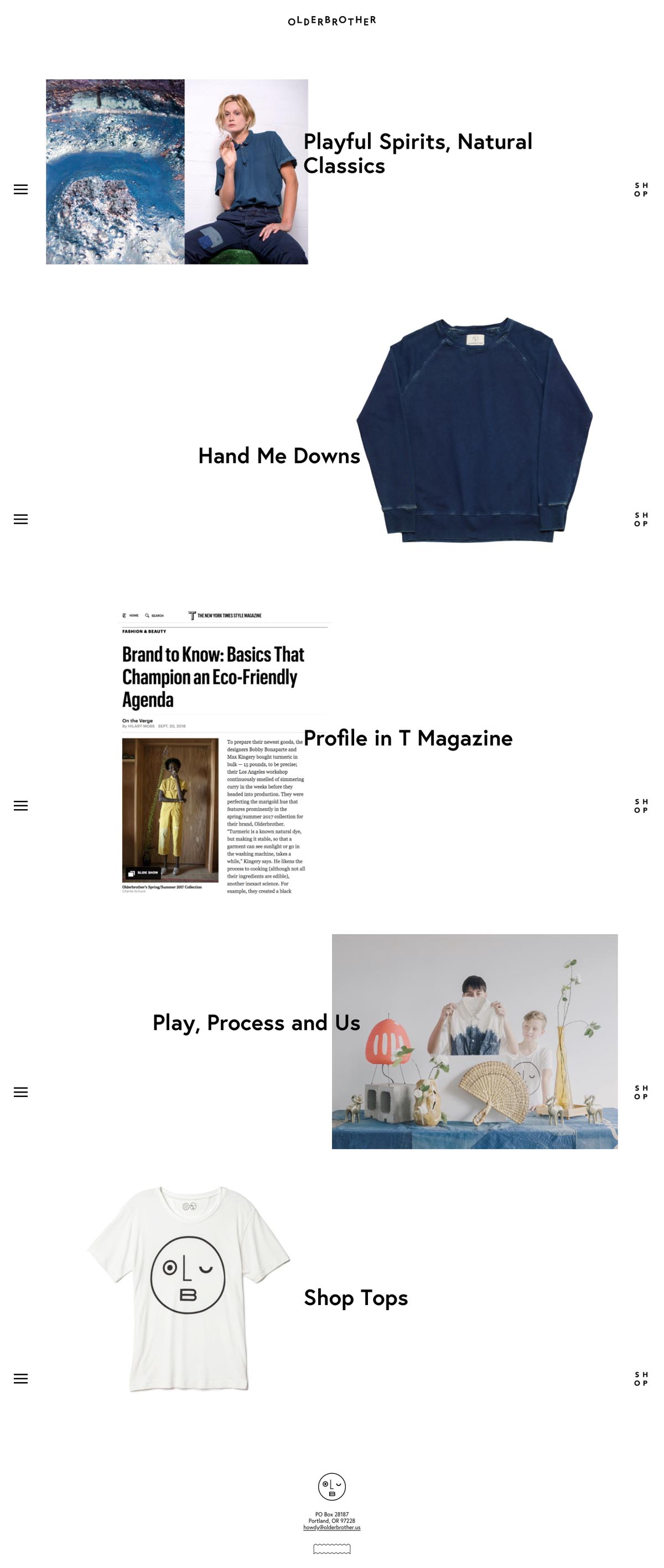 eCommerce website: olderbrother