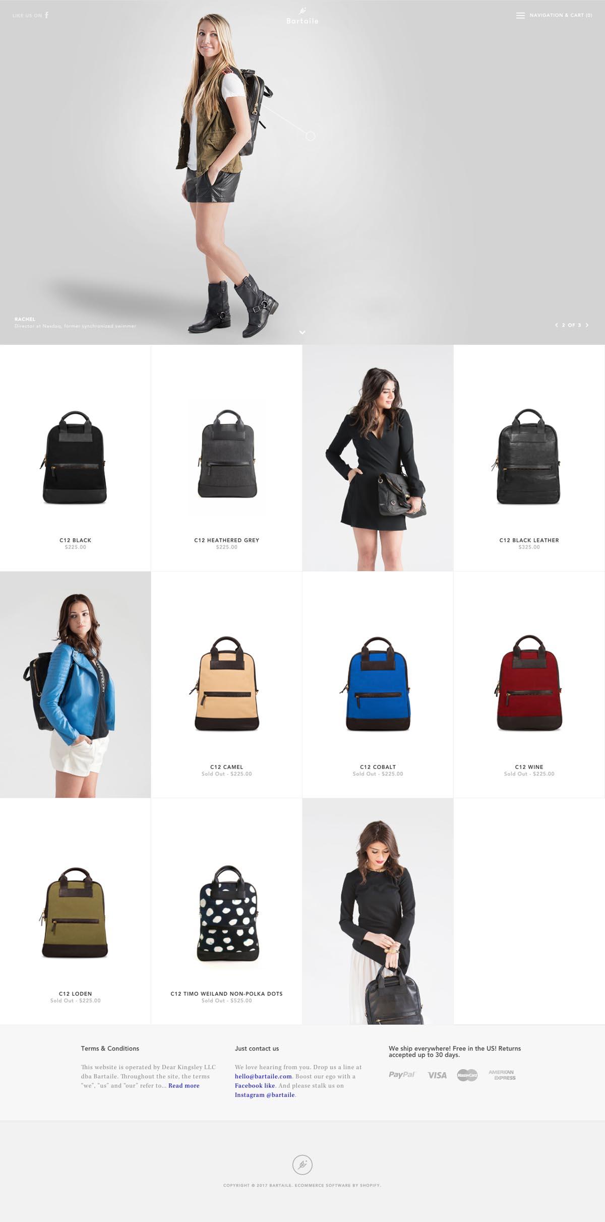 eCommerce website: Bartaile
