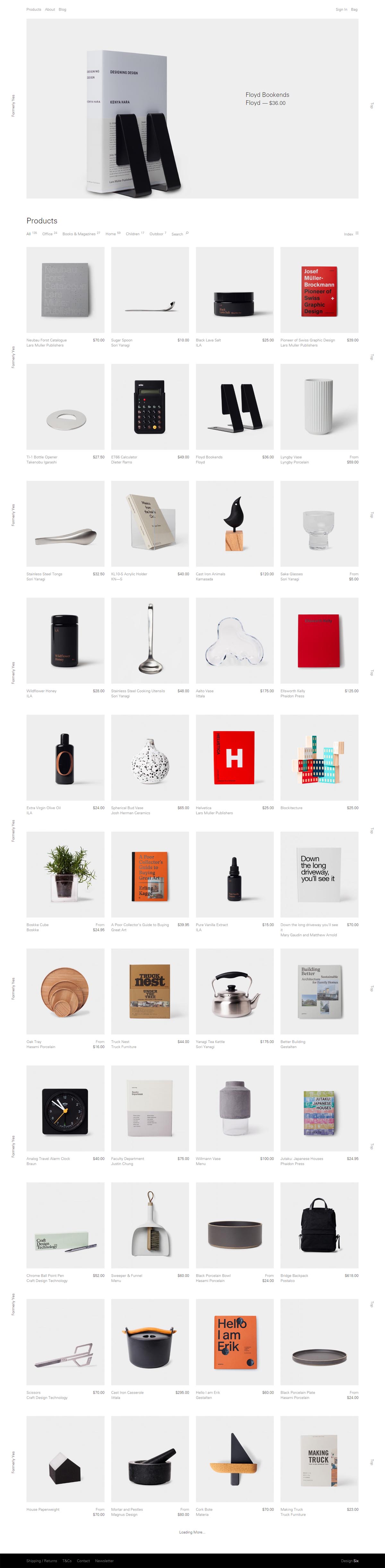 eCommerce website: Formerly Yes