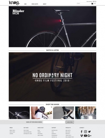 eCommerce website: Knog