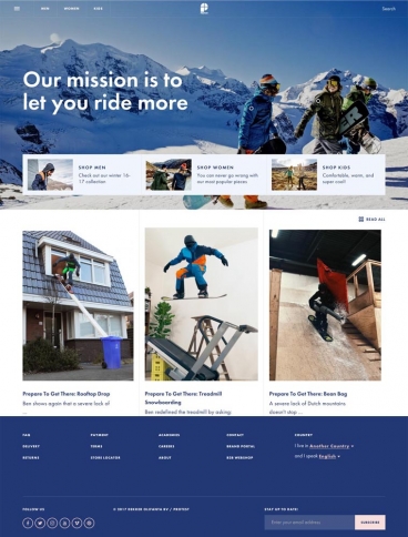 eCommerce website: Protest