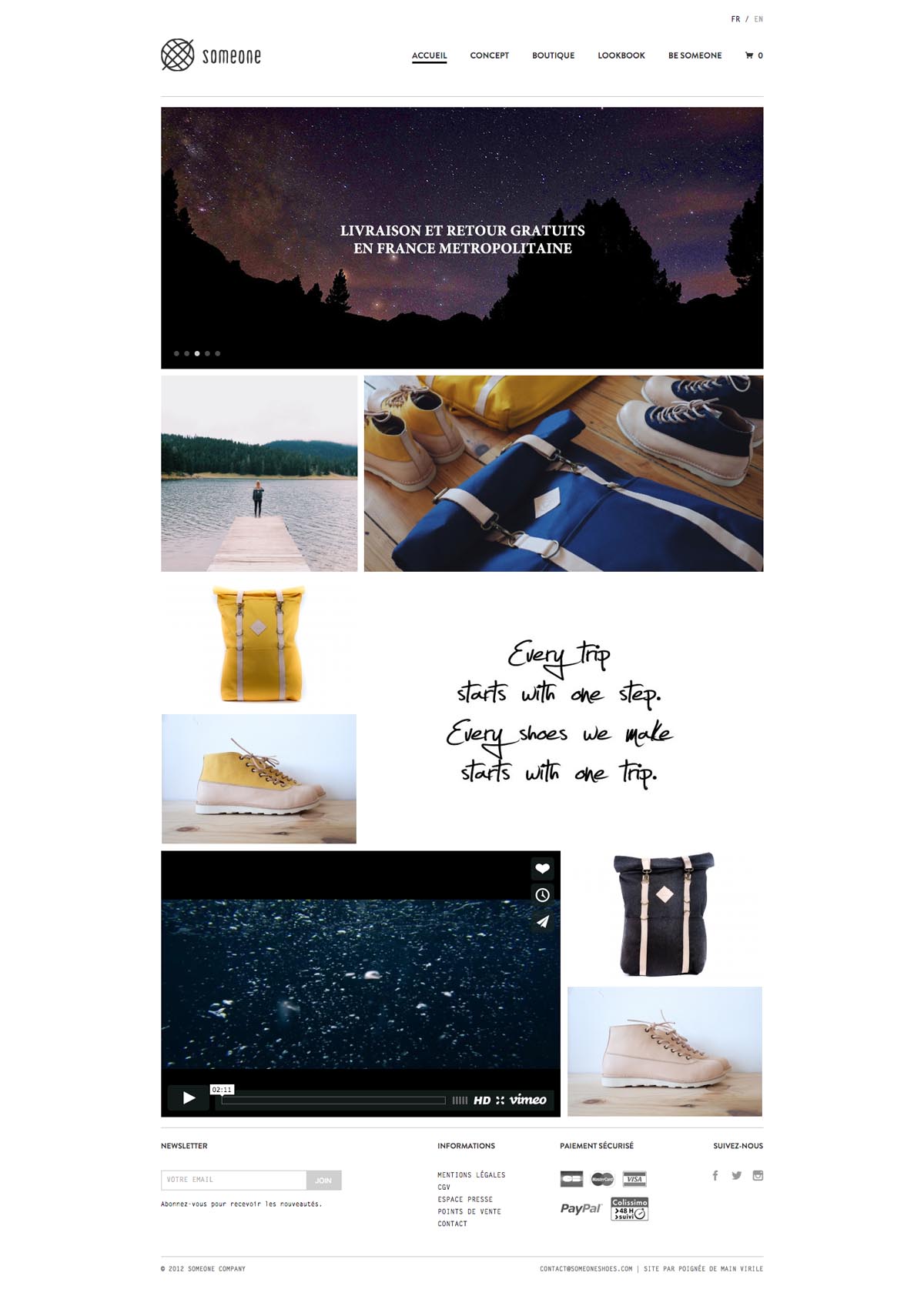 eCommerce website: SOMEONE Shoes