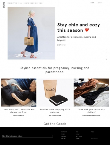 eCommerce website: STORQ