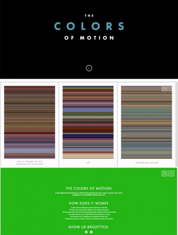 eCommerce website: The Colors Of Motion