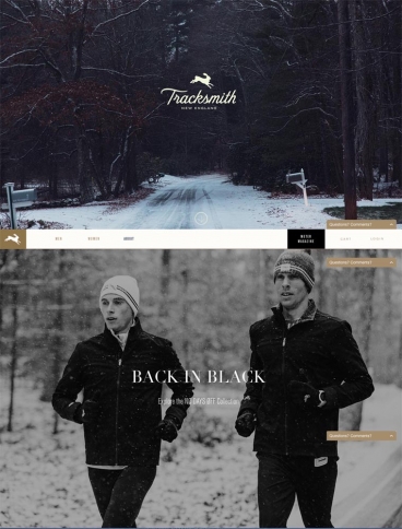 eCommerce website: Tracksmith