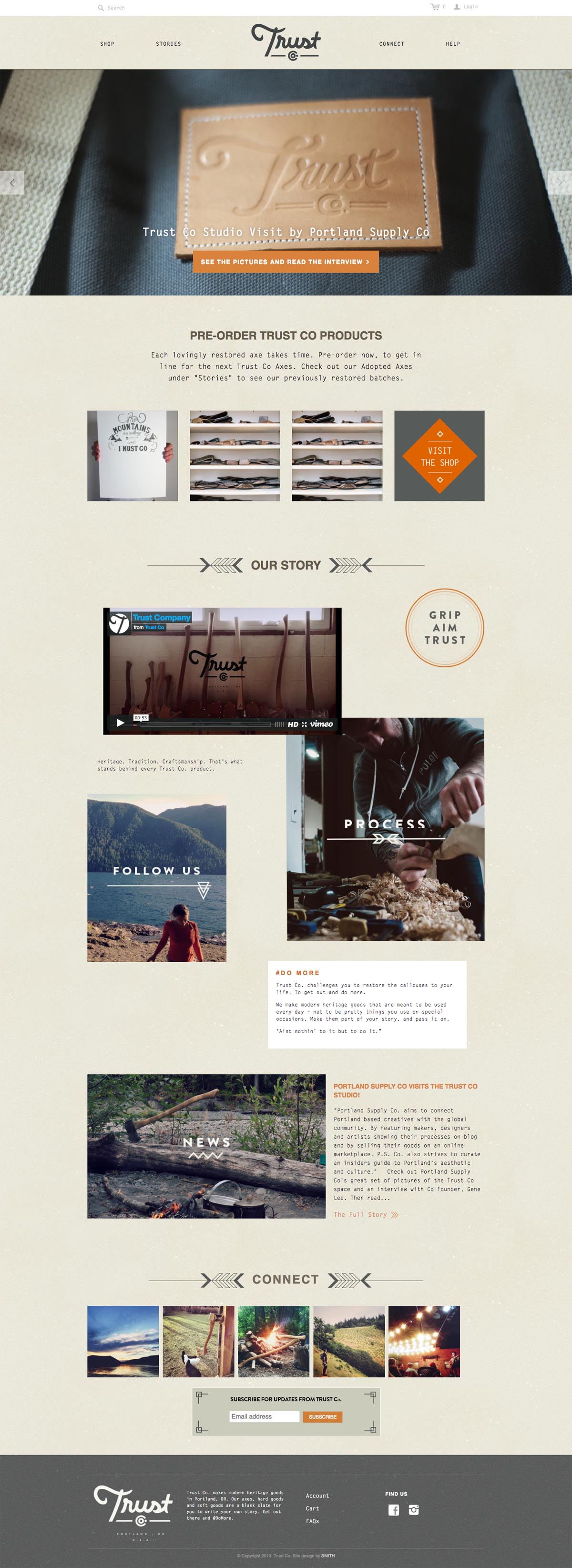 eCommerce website: Trust Co