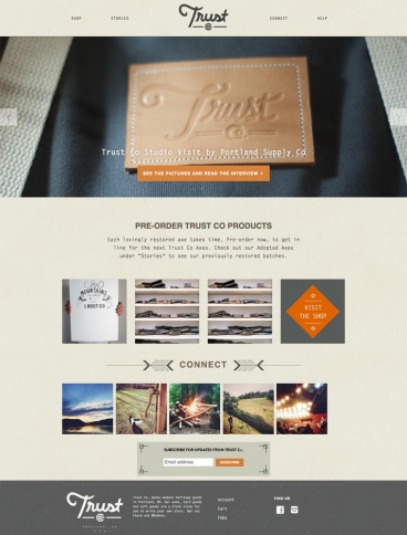 eCommerce website: Trust Co