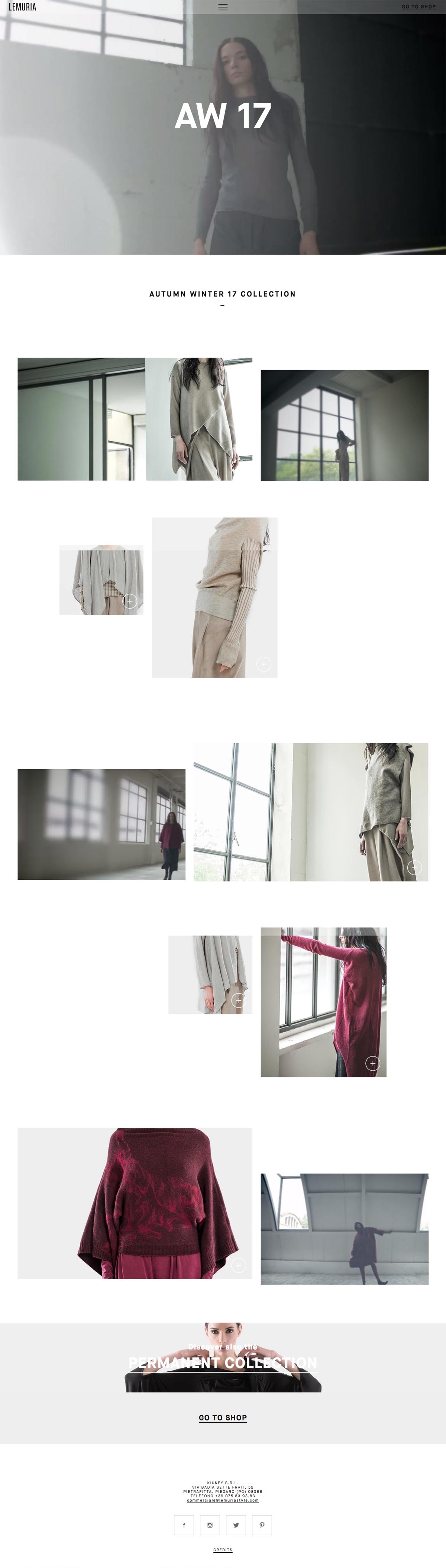 eCommerce website: lemuria