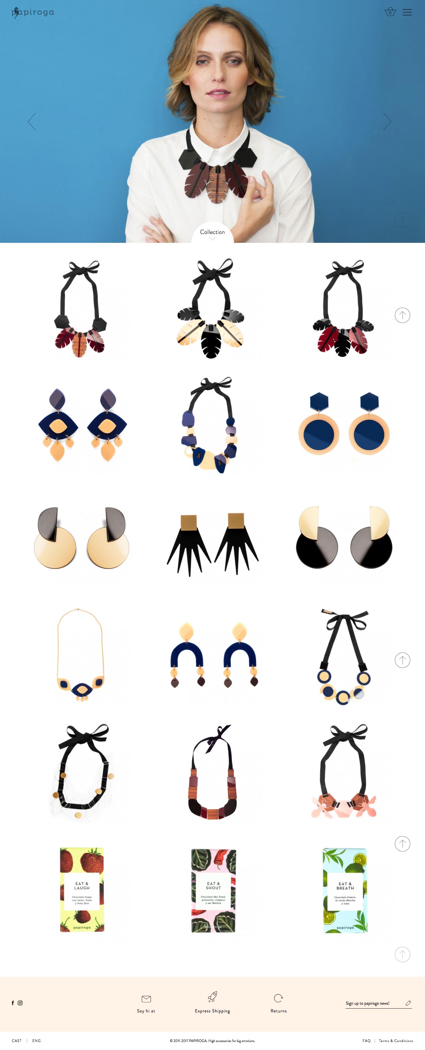 eCommerce website: papiroga