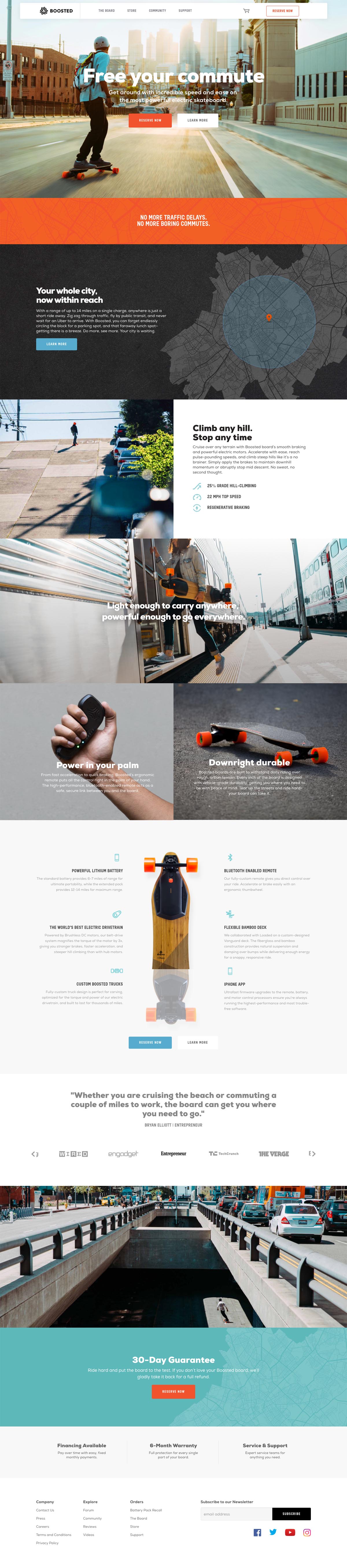 eCommerce website: Boosted