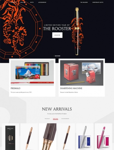 eCommerce website: Caran d’Ache
