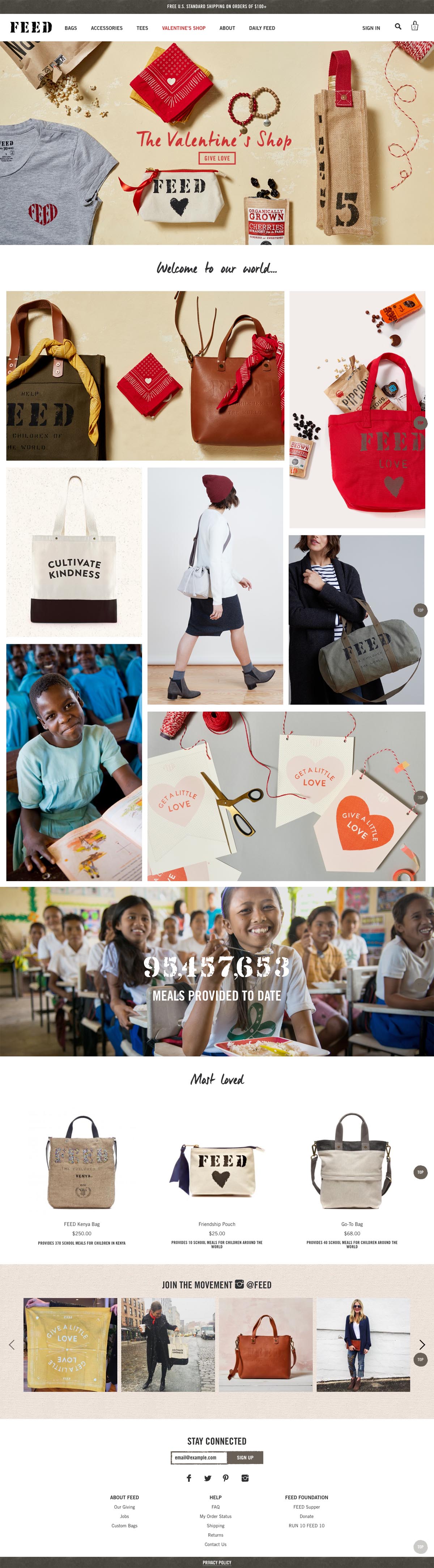 eCommerce website: FEED Projects