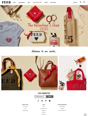 eCommerce website: FEED Projects