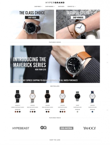eCommerce website: Hypergrand