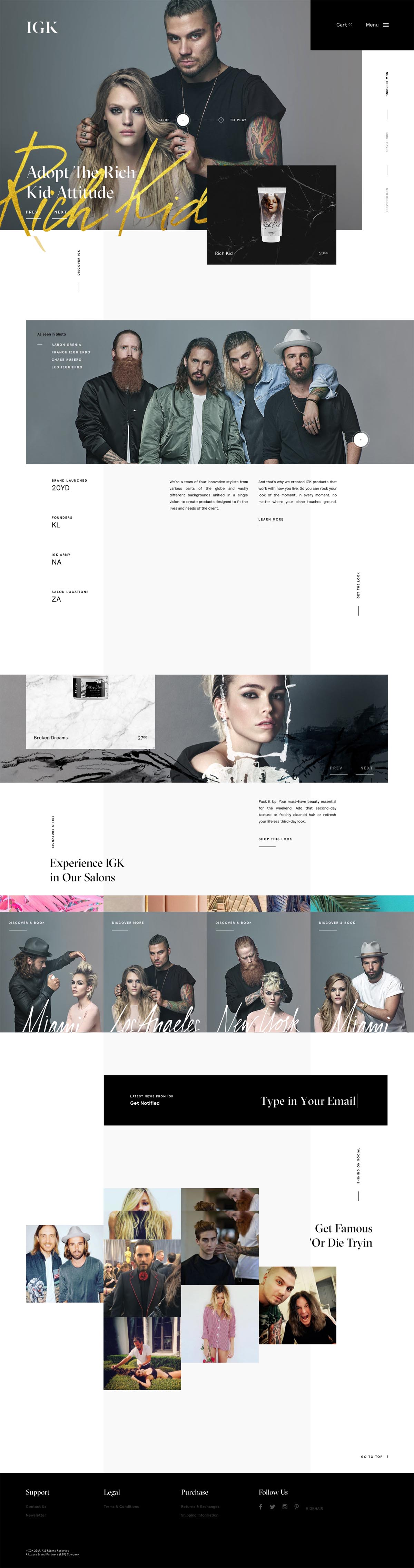 eCommerce website: IGK