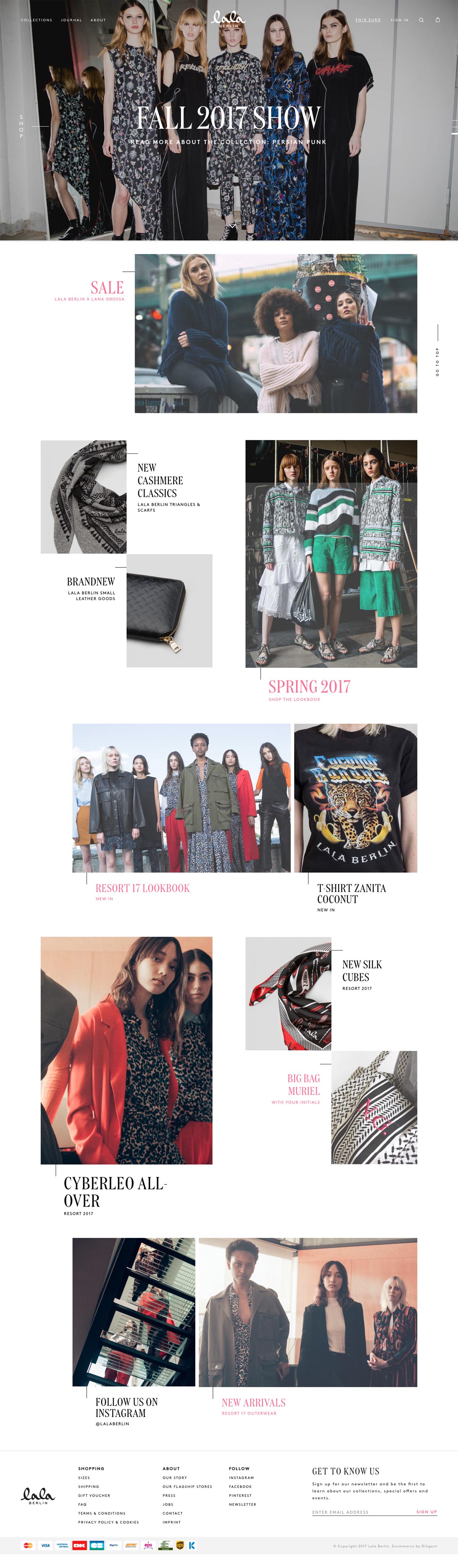 eCommerce website: Lala Berlin