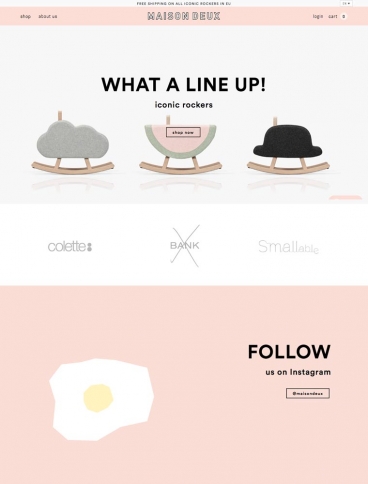 eCommerce website: Maison Deux