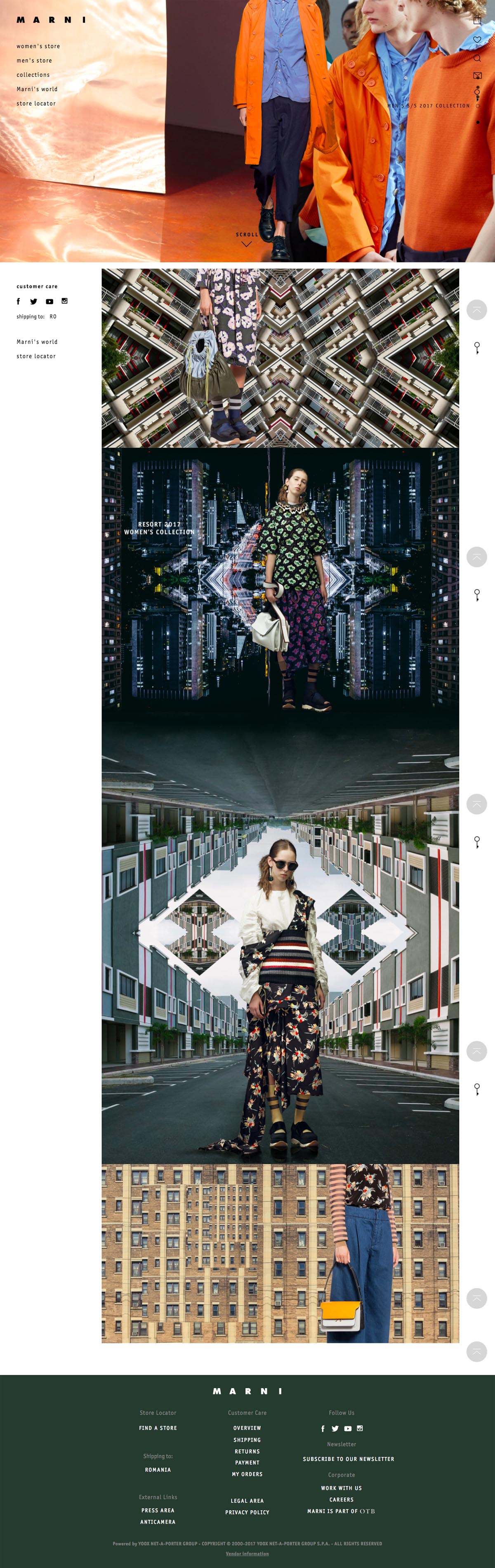 eCommerce website: Marni