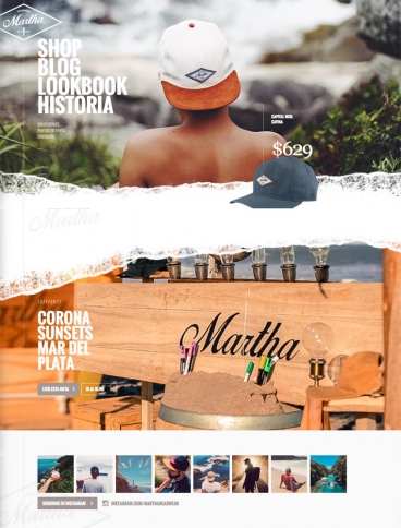 eCommerce website: Martha Headwear