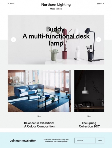 eCommerce website: Northern Lighting