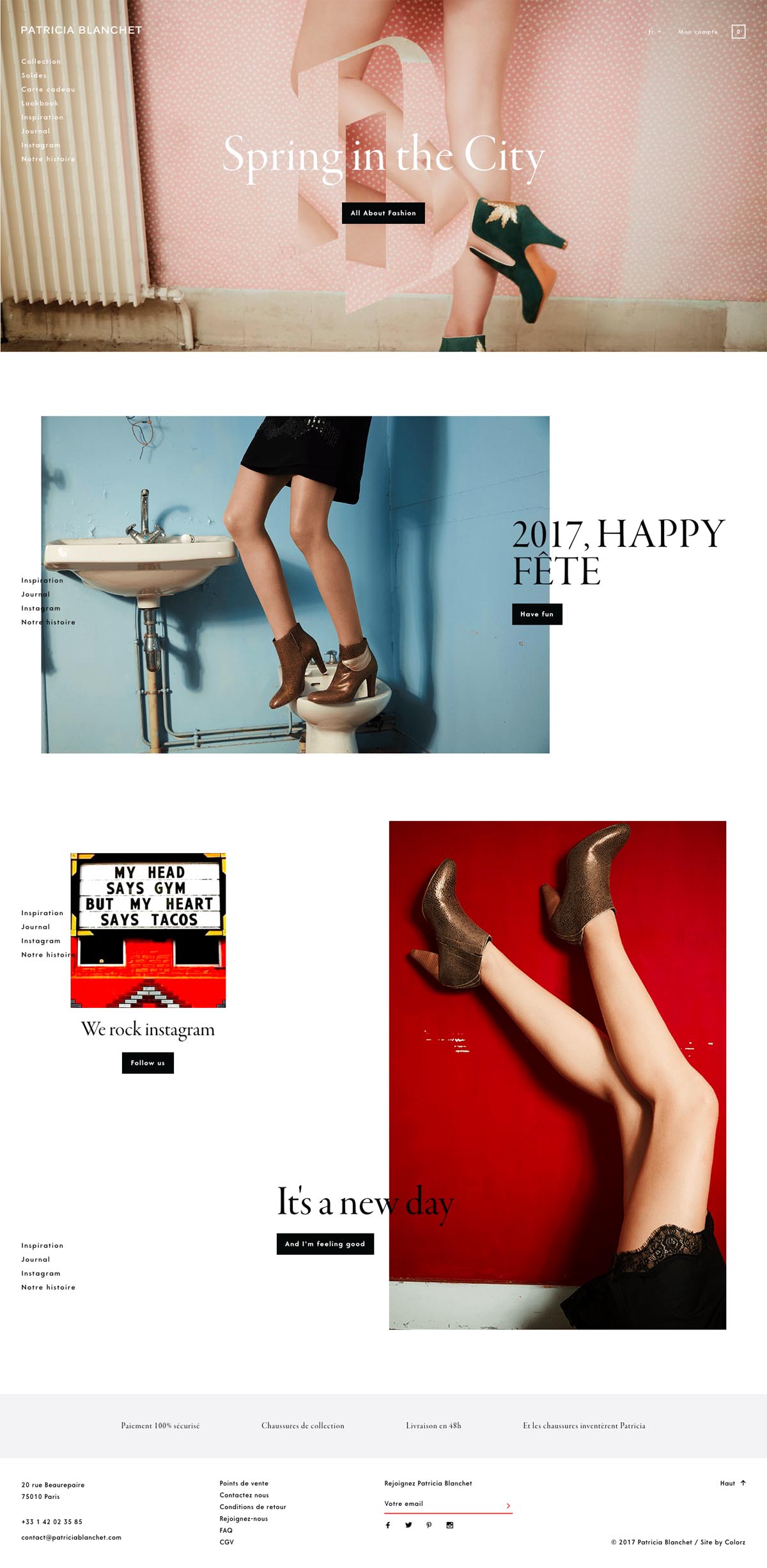 eCommerce website: Patricia Blanchet