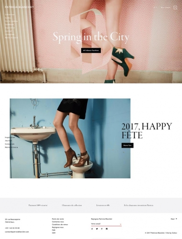 eCommerce website: Patricia Blanchet