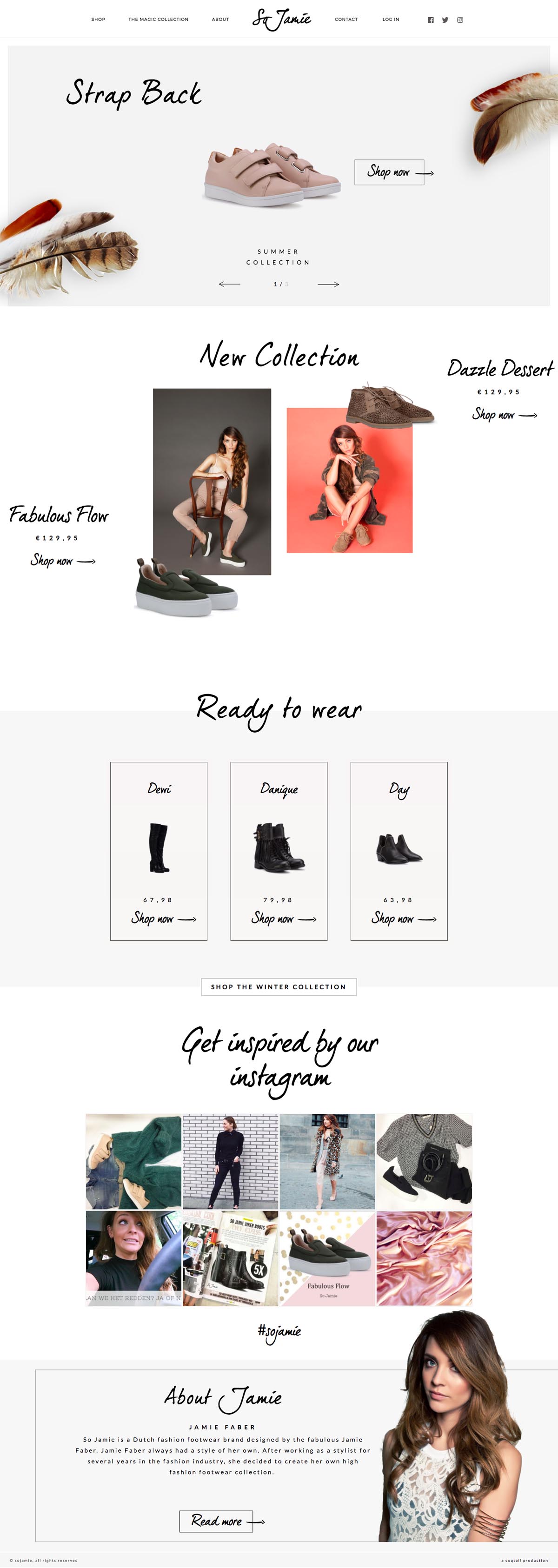 eCommerce website: So Jamie