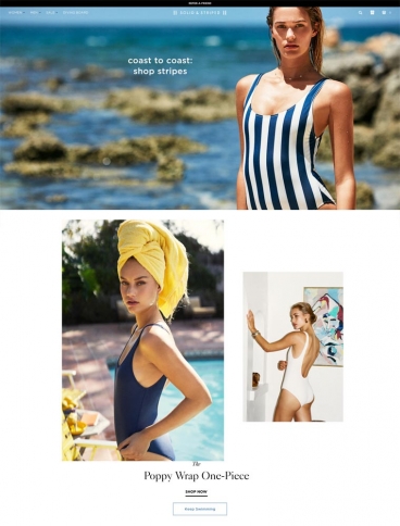eCommerce website: Solid & Striped