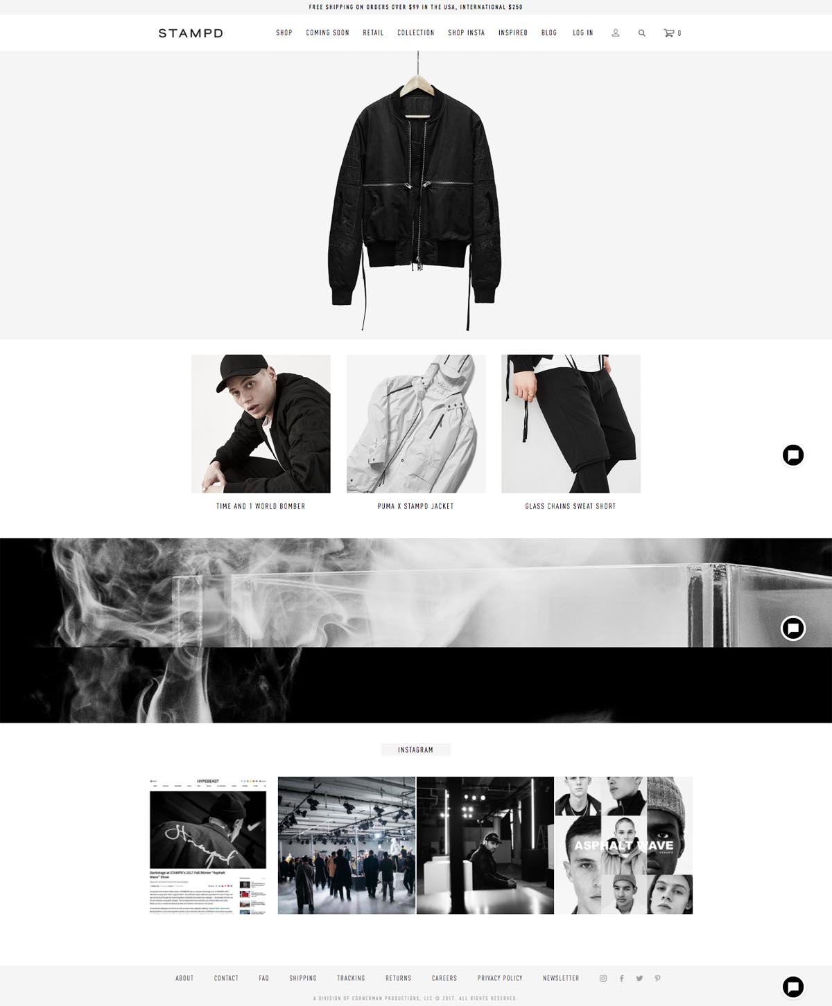 eCommerce website: Stampd