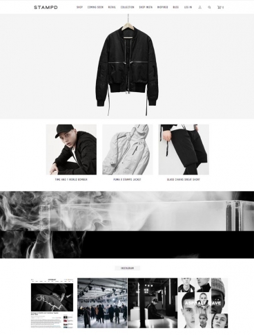 eCommerce website: Stampd