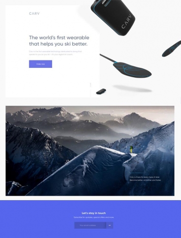 eCommerce website: Carv