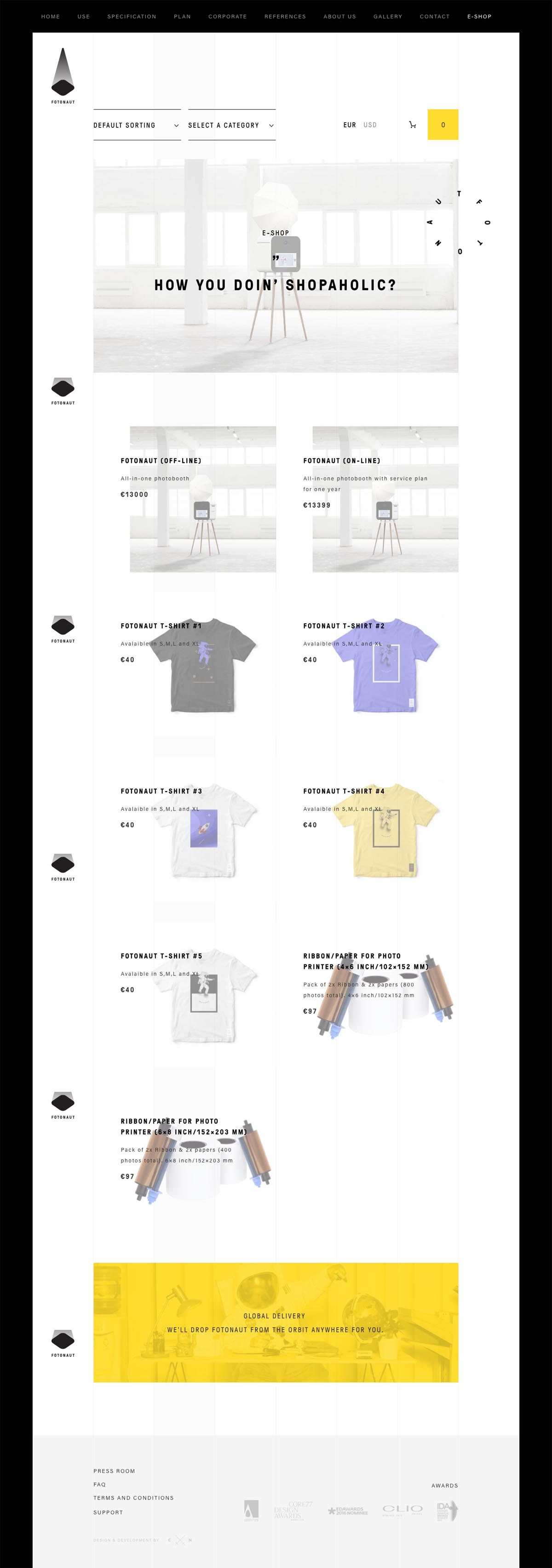 eCommerce website: Fotonaut